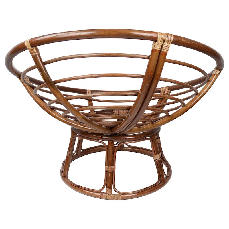 Cadre de fauteuil Papasan en rotin Bali de 42 pouces (coussin non inclus)