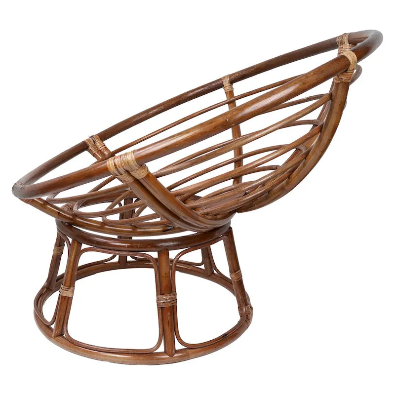 Cadre de fauteuil Papasan en rotin Bali de 42 pouces (coussin non inclus)