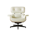 Fauteuil inclinable en cuir de style Mid-Century Modern