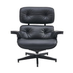 Fauteuil inclinable en cuir de style Mid-Century Modern