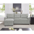 Canapé sectionnel réversible convertible moderne - en forme de L avec méridienne de rangement, accoudoirs larges et pieds durables
