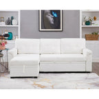 Canapé sectionnel réversible convertible moderne - en forme de L avec méridienne de rangement, accoudoirs larges et pieds durables