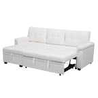 Canapé sectionnel réversible convertible moderne - en forme de L avec méridienne de rangement, accoudoirs larges et pieds durables