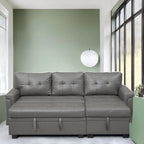 Canapé sectionnel réversible convertible moderne - en forme de L avec méridienne de rangement, accoudoirs larges et pieds durables