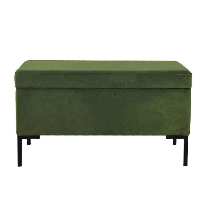 Banc de rangement moderne en métal avec pieds, siège tissé gris multifonctionnel pour chambre à coucher, entrée et salon