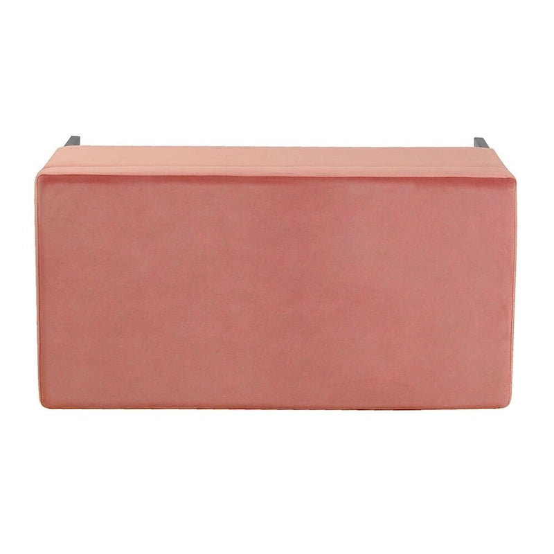 Banc de rangement moderne en métal avec pieds, siège tissé gris multifonctionnel pour chambre à coucher, entrée et salon