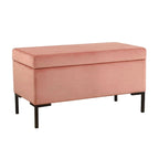 Banc de rangement moderne en métal avec pieds, siège tissé gris multifonctionnel pour chambre à coucher, entrée et salon