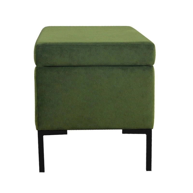Banc de rangement moderne en métal avec pieds, siège tissé gris multifonctionnel pour chambre à coucher, entrée et salon