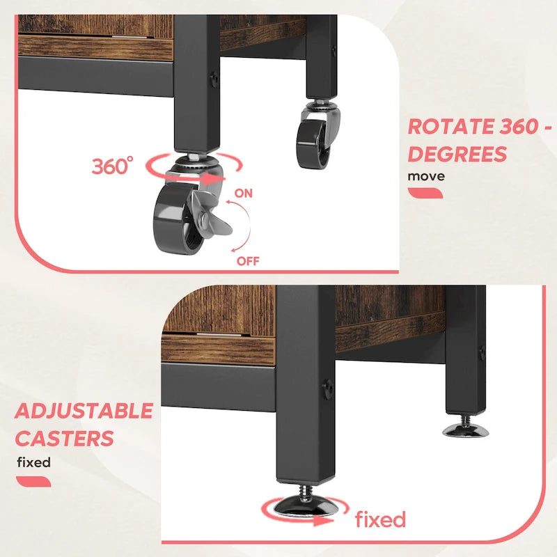 Meuble de rangement pour micro-ondes de 31,5 po avec armoire, étagères de cuisine réglables en hauteur