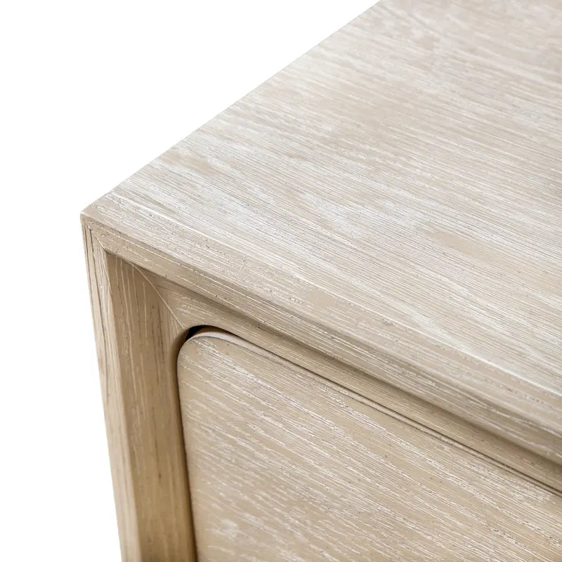 Table de chevet transitionnelle en bois massif de chêne, 2 tiroirs avec pieds en métal, aucun assemblage requis, chambre moderne