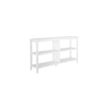 Étagère basse large Edenton 54W à 2 tablettes, blanc