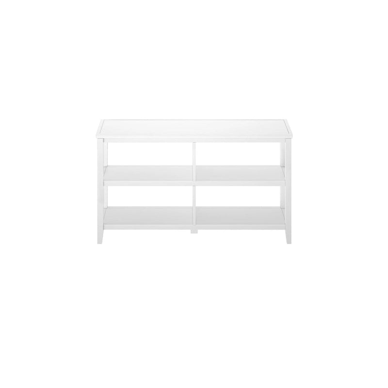 Étagère basse large Edenton 54W à 2 tablettes, blanc
