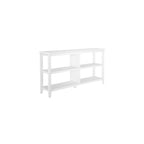 Étagère basse large Edenton 54W à 2 tablettes, blanc