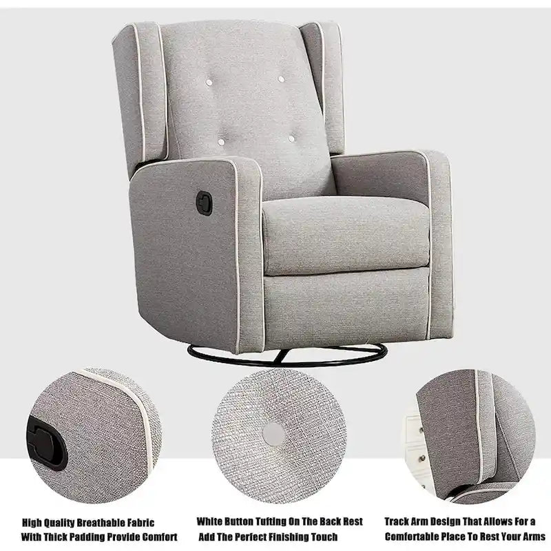 Fauteuil inclinable de course pivotant et à bascule