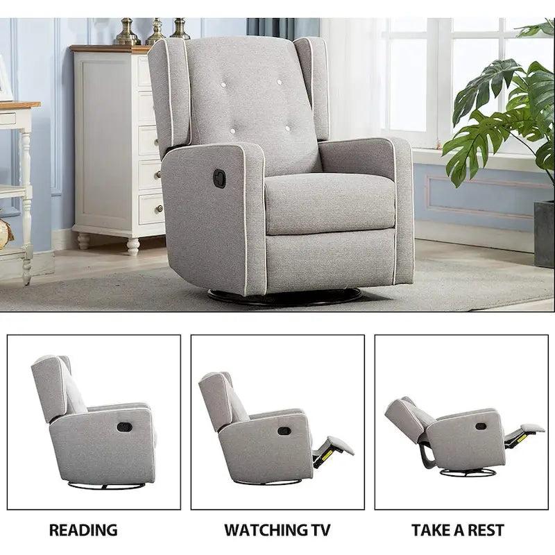 Fauteuil inclinable de course pivotant et à bascule