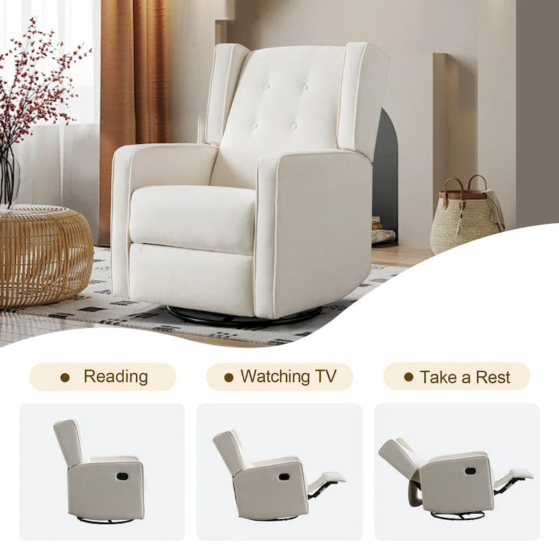 Fauteuil inclinable de course pivotant et à bascule