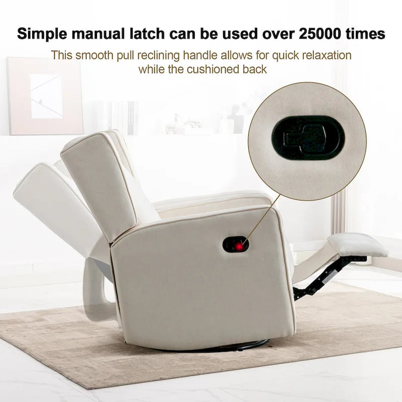 Fauteuil inclinable de course pivotant et à bascule
