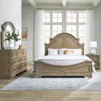 Ensemble lit, commode et miroir Magnolia Manor