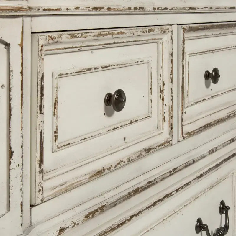 Ensemble lit, commode et miroir Magnolia Manor
