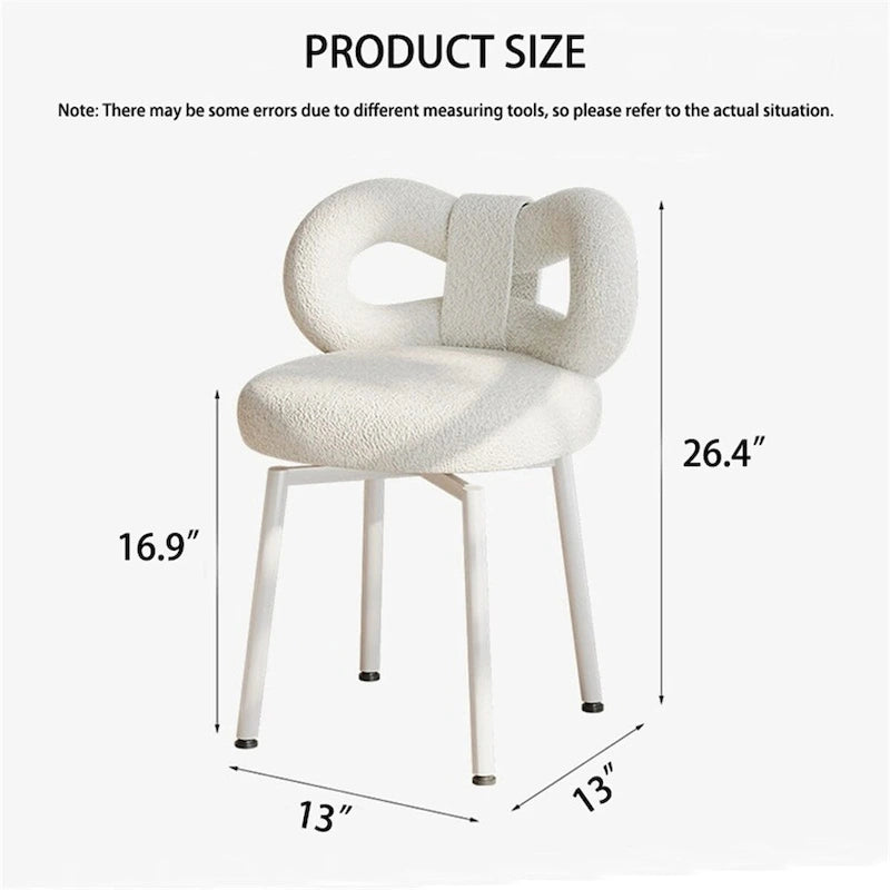 Chaise de vanité papillon pour chambre à coucher