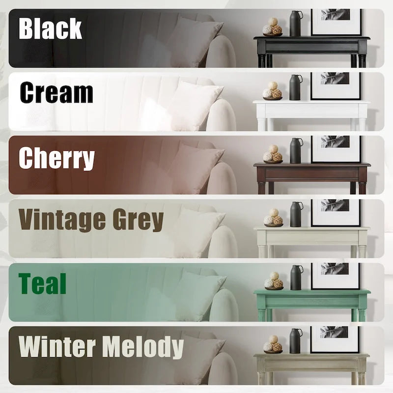Table d'appoint crème avec étagère inférieure en rotin, silhouette épurée, plusieurs options de couleurs, accent polyvalent