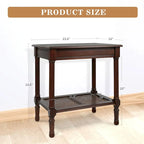 Table d'appoint crème avec étagère inférieure en rotin, silhouette épurée, plusieurs options de couleurs, accent polyvalent