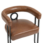 Chaise de salle à manger d'appoint moderne rembourrée en tissu chenille pour le salon