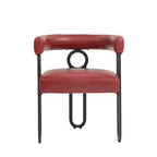 Chaise de salle à manger d'appoint moderne rembourrée en tissu chenille pour le salon