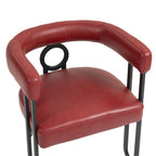 Chaise de salle à manger d'appoint moderne rembourrée en tissu chenille pour le salon